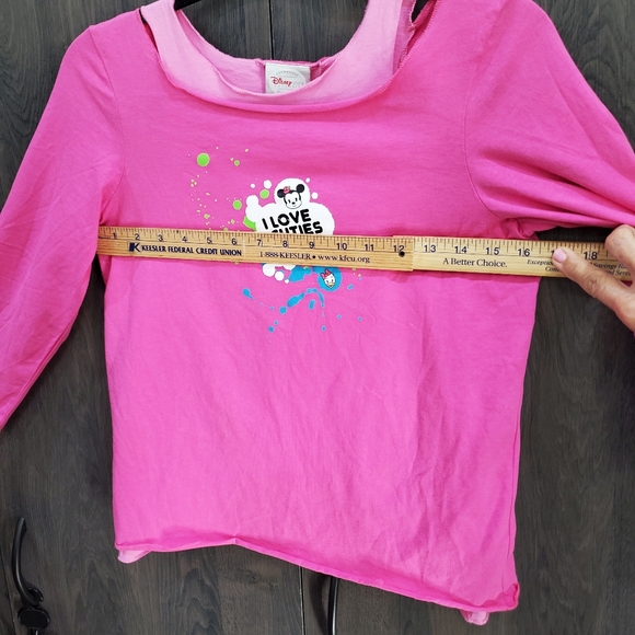 Disney Store Cuties T-Shirt Tank Top 😍 💗 Size XL 3/4 sleeves L👀K - Picture 7 of 10
